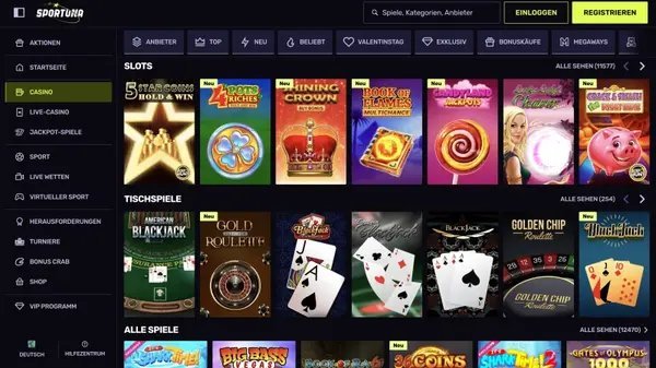 Sportuna casino app in Germany